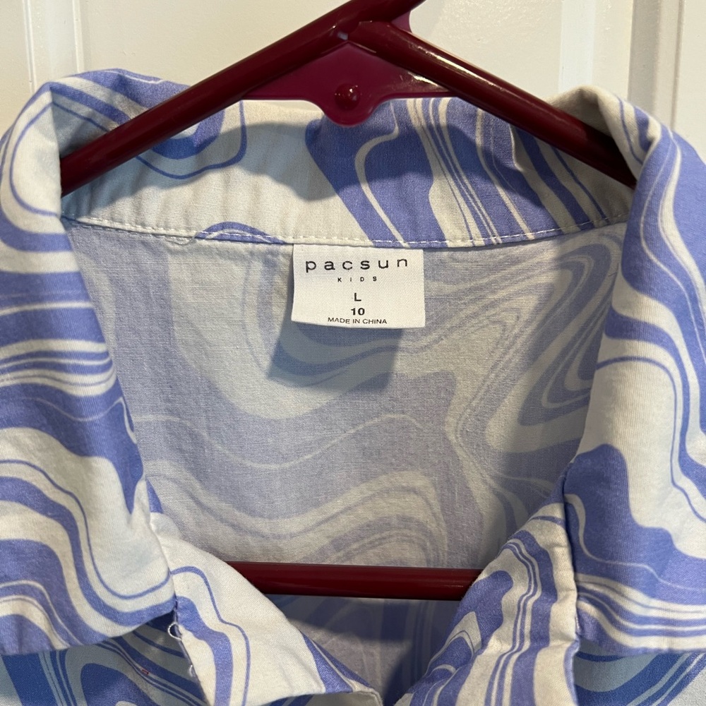 PacSun Abstract Marble Pattern Shirt - Picture 4 of 5